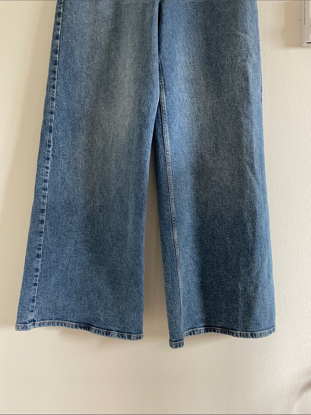 Reiss Crete Wide Leg Jeans Women's Size 29 Mid Blue High Rise Denim - Picture 5 of 10